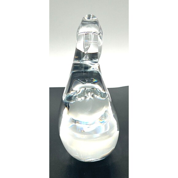 Marcolin Swedish Crystal Swan Art Glass Signed Hand Blown Murano Styled Glass - Picture 3 of 16